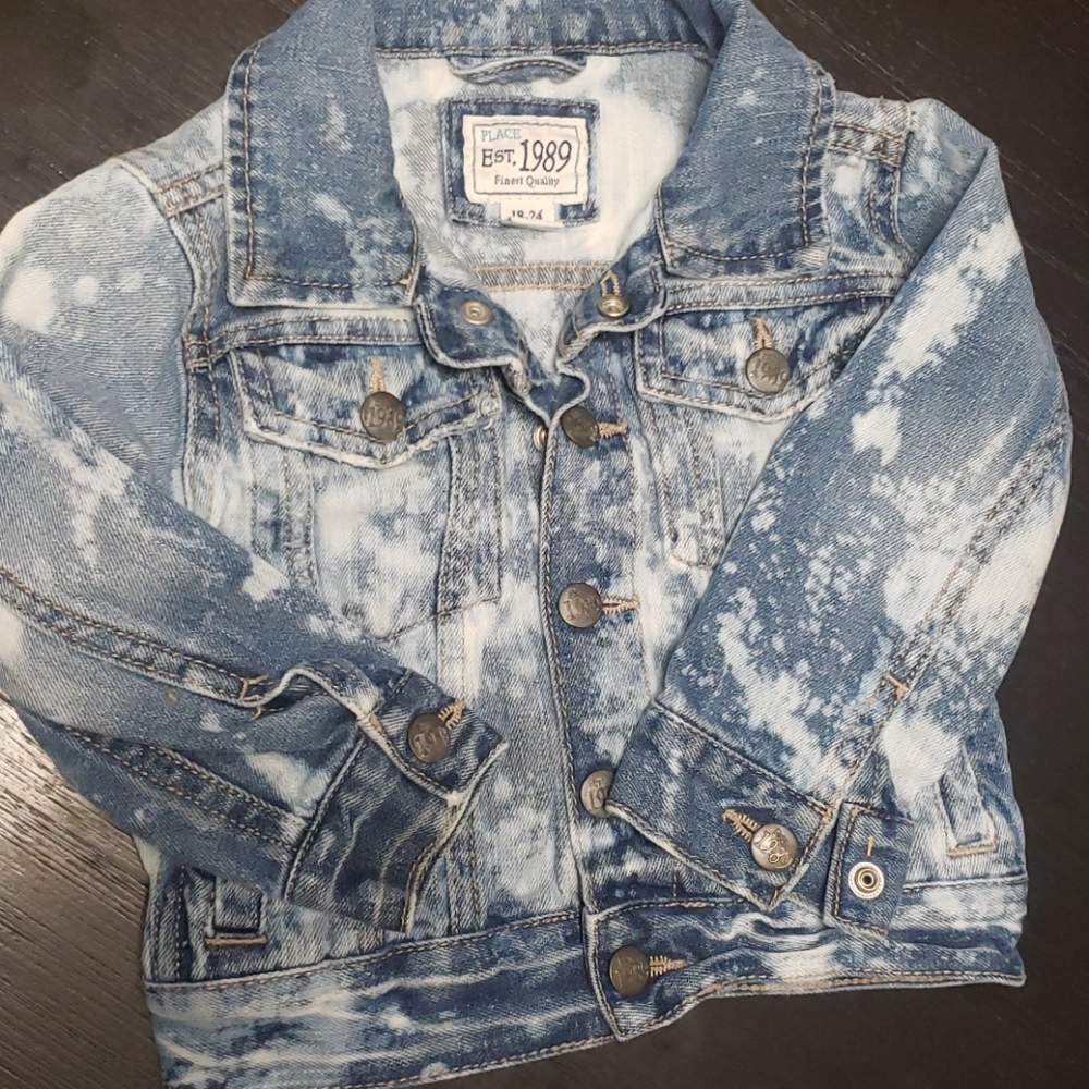 Tie-dye Jean jacket